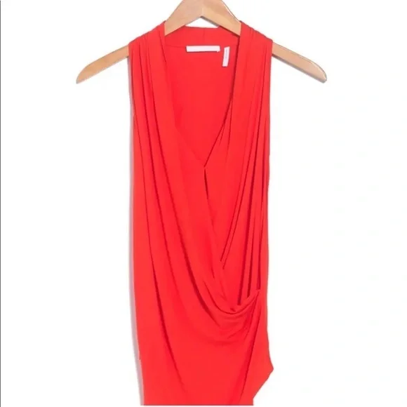 Helmut Lang | Overlap Draped Top In Helium Pink S - Picture 3 of 12